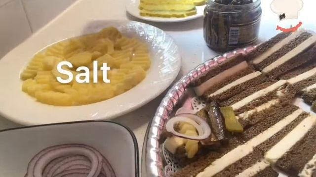 Закуска со шпротами  / Appetizer with sprouts