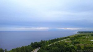 Озеро Ильмень и деревня Коростынь неподалёку от Старой Руссы