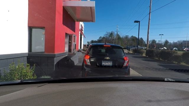 Picking Up Lunch from KFC