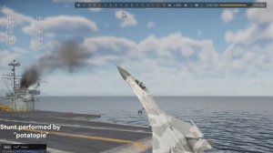 Su-27 Cobra carrier landing in War Thunder
