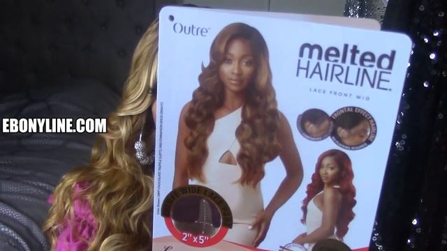 OUTRE SYNTHETIC MELTED HAIRLINE DELUXE WIDE LACE FRONT WIG ARIES! SUMMER GLAM! смотреть онлайн