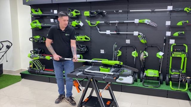 Обзор на высоторез-кусторез Greenworks 40V G40PSH арт 1303907 смотреть онлайн