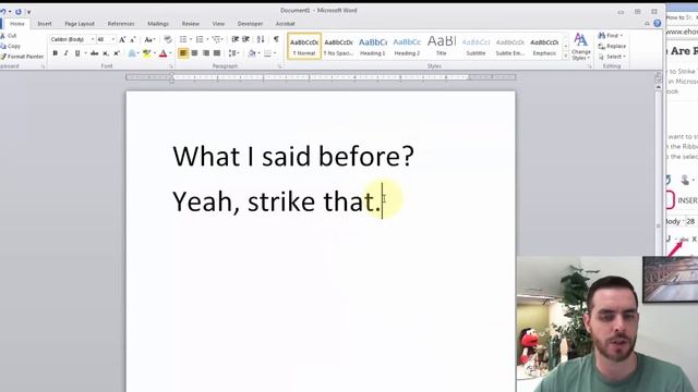 How to Strikethrough Text in Word