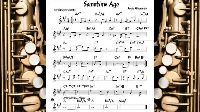 Sometime Ago Mihanovich Backing track score for Eb alto instruments_270p_360p