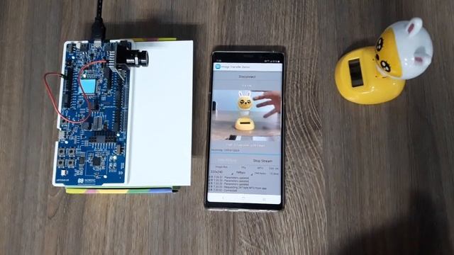 [BLE 5.0] Image transfer demo using nRF52840 DK and 5M Camera смотреть онлайн