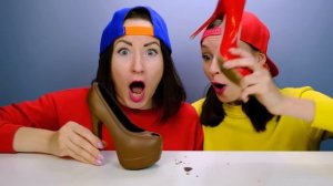 ЧЕЛЛЕНДЖ ШОКОЛАДНАЯ ЕДА ПРОТИВ НАСТОЯЩЕЙ ЕДЫ от Пико Поки