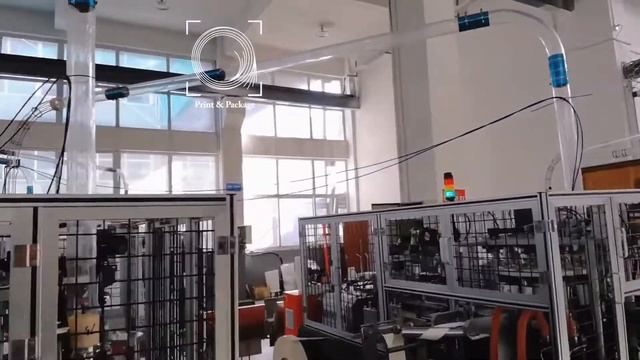 4 станка для производства бумажных стаканов с одной упаковочной машиной в линию смотреть онлайн