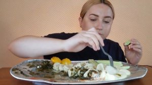 МУКБАНГ ПЕЛЬМЕНИ С ГОВЯДИНОЙ СОУСЫ МАРИНАДЫ АСМР | MUKBANG BEEF DUMPLINGS MARINADES SAUCES ASMR 먹방