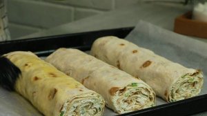 Быстрый рулет из лаваша на перекус