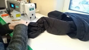 Как зашить болоневые брюки(разрыв по шву).