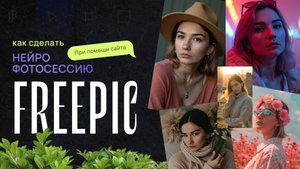 Как сделать нейрофотосессию при помощи сайта Freepic
