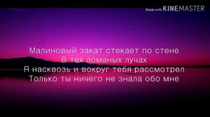 Текст песни  LVNX- малиновий закат