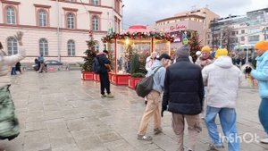 Прогулка по Москве.Даже сейчас в Феврале Москва Нарядная.Праздник Кришна.