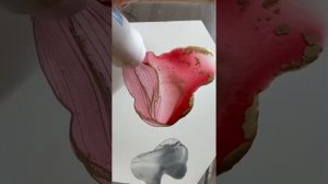 Как сделать грани из металлиаков спиртовыми чернилами