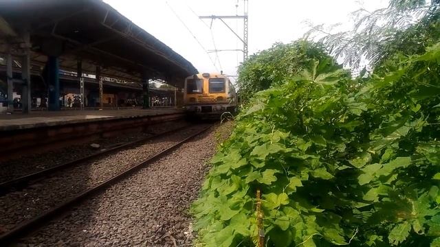 Fast Local Train Crossing Khar Road Station | Siemens EMU Skipping Khar Road