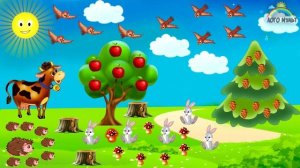 Учим счет до 10  Мультфильм для детей  Learn numbers  For kids 0+