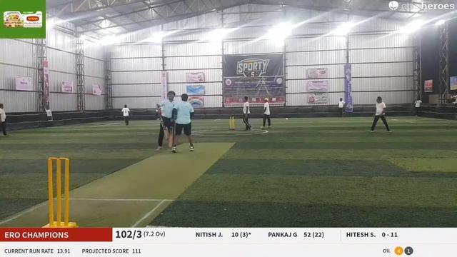 Live Cricket Match | Ero Champions vs Siv Strikers | 24-Dec-22 07:40 PM 8 | ATCT- Agarwal Turf Cric