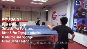 Donic Acuda S1 Short Video