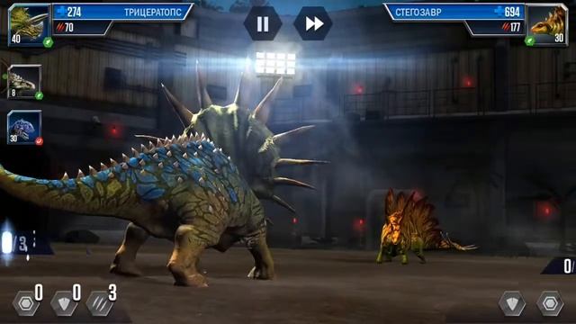 ТРИЦЕРАТОПС 40 УРОВНЯ!!!- Jurassic World