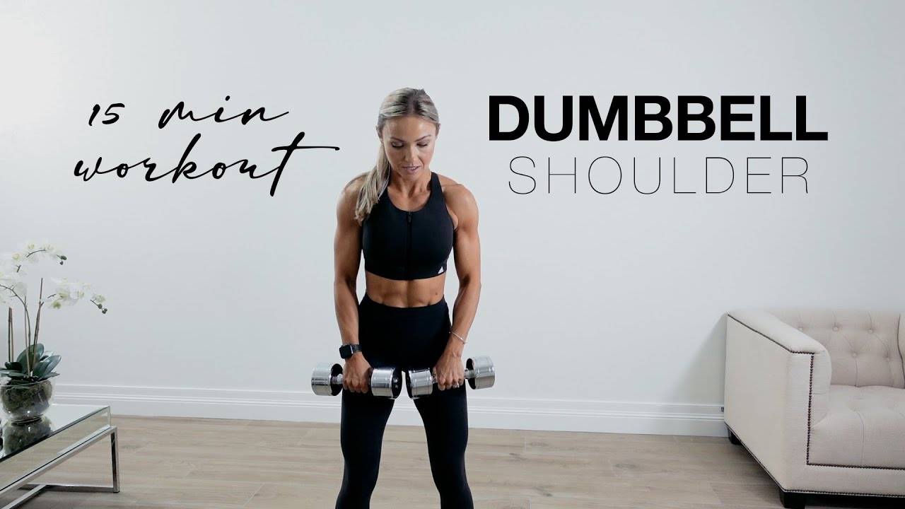 Caroline Girvan - 15 Minute SHOULDER WORKOUT at Home or the Gym with Dumbbells