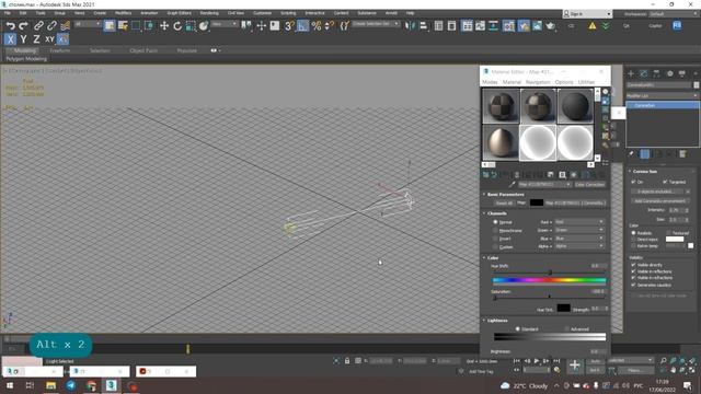 Dark space lighting settings for 3dsMAXCorona renderer