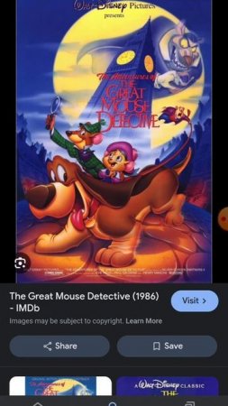 Happy Belated 38th Anniversary The Great Mouse Detective (1986)