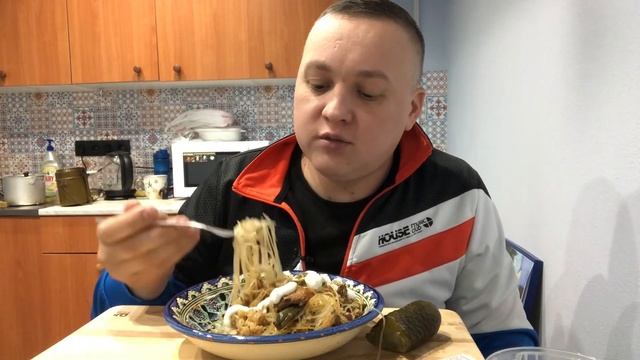 Фунчоза с курицей МУКБАНГ mukbang смотреть онлайн