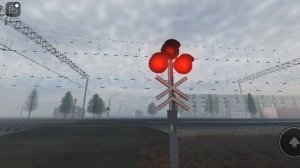 Железнодорожный переезд близ станции "Железнодорожная"