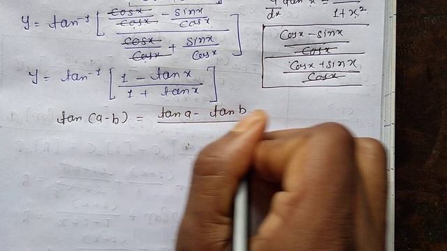 Differentiate tan^-1[(cosx-sinx)/(cosx+sinx)] with respect to x || CBSE board class 12th || #viral смотреть онлайн