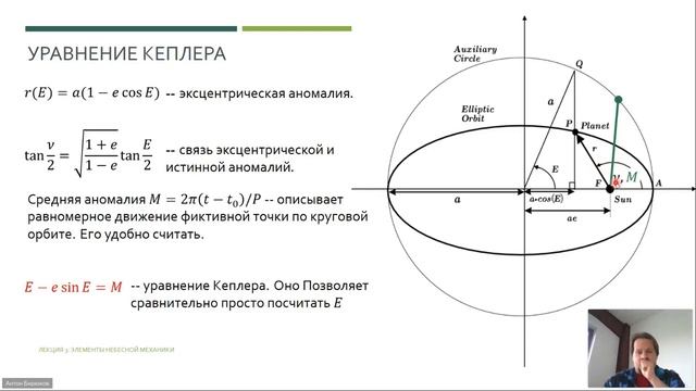 ВШЭ 2022/2023. Введение в астрофизику. Лекция 3: Элементы небесной механики. смотреть онлайн
