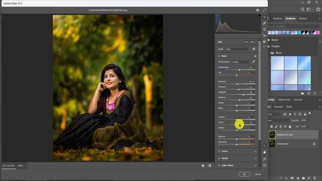 HDR Camera Raw Trick Black Tone Photo Editing Tutorial | Photoshop cc Background Colour Change