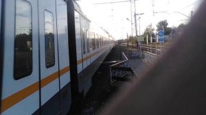 ЭП2Д-0068 ЦППК рейсом Новоиерусалимская-Чехов прибывает на станцию Снегири