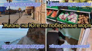 Должанская, НАШ ЦЕНТР СТАНИЦЫ, ЦЕНЫ НА ПРОДУКТЫ, ПРОГУЛКА ПО МОРЮ, УЛОЖИЛИ ТЁПЛЫЙ ПОЛ В НОВОМ ГОСТЕВ