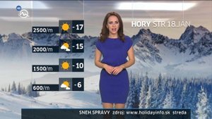 Lenka Vavrinčíková Slovakia Weather Presenter 17 1 2017