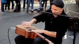 Driving Fast performed by MORF. Street musician. London
