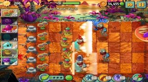 Plants vs Zombies 2: Jurassic Marsh - Day 13 Walkthrough
