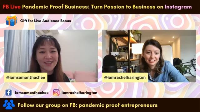 FB Live Pandemic Proof Business: Turn Passion to Business on Instagram