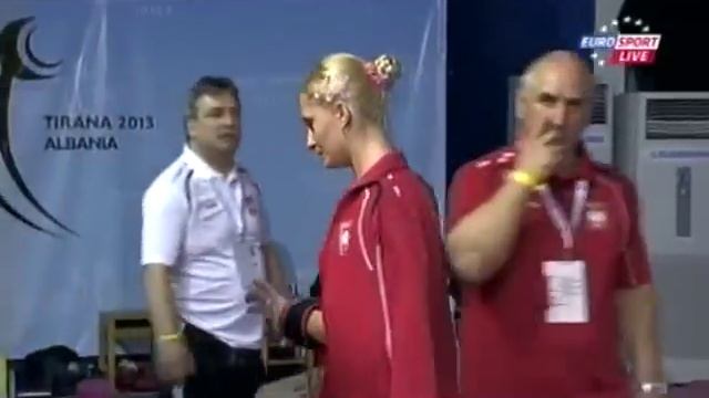 Женщины 63 кг Толчок ЧЕ 2013