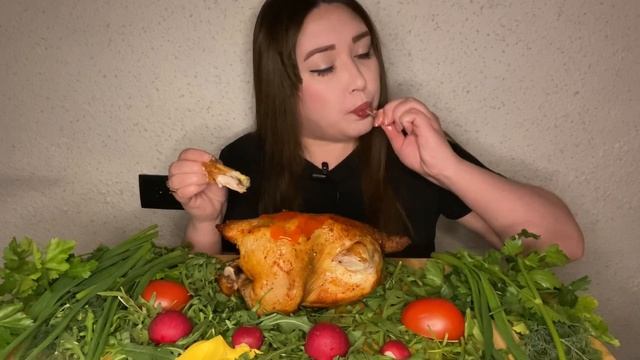 МУКБАНГ курица гриль смотреть онлайн