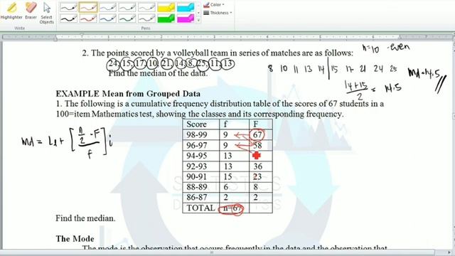 Median Example| Statistical Analysis|⚡ Ma'am Teach