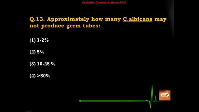 Candidiasis (2) - Opportunistic Mycoses Microbiology MCQs смотреть онлайн