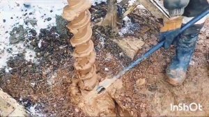 Бурение шнековым способом на установке УГБ 1ВС. #youtube  #like  #бурение #скважина