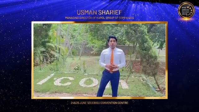 Best wishes from Usman Sharieff | Karnataka Business Awards 2023 смотреть онлайн