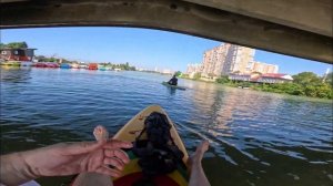 ПАРК СОЛНЕЧНЫЙ ОСТРОВ / КАТАЕМСЯ НА САПАХ ПО РЕКЕ КУБАНЬ #сапы #сапборд #парк #кубань  #влог #gopro