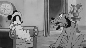 Черно-белый Микки Маус 38.Mickey.Plays.Papa.1934