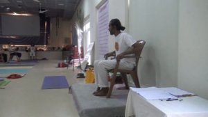 Office Yoga. Chair Surya Namaskar practice by Saji