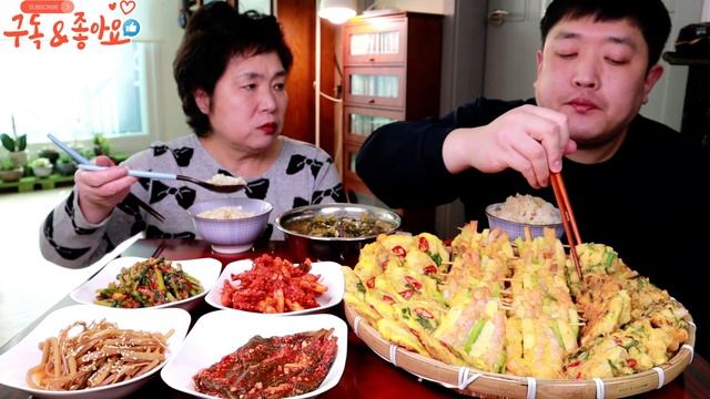 명절 설날 모듬전 추천 3가지! 새우꼬치전,동태전,새우버섯야채전,시래기된장찌개,우엉조림,집밥레시피!Mukbang,Korean Mom's Food Recipe,Eating Show