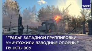 "Грады" Западной группировки уничтожили взводные опорные пункты ВСУ