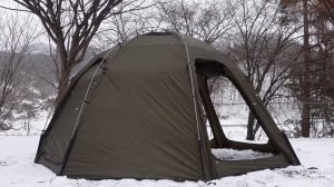 Холодный кемпинг, керосиновый обогреватель выручает