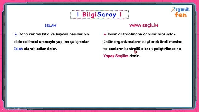 BİYOTEKNOLOJİ \ 8.Sınıf \ Fen Bilimleri (LGS)